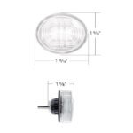3 LED Oval Auxiliary Light-White LED/Clear Lens - Image 10