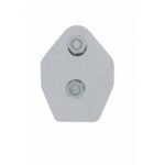 30" 430SS 45-Degree Angled Heavy Duty Mud Flap Hangers-2" Bolt Pattern (Pair) - Image 3