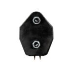 30" Black 45-Degree Angled Heavy Duty Mud Flap Hangers - 2-1/2" Bolt Pattern (Pair) - Image 3