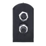 30" Black Heavy Duty Mud Flap Hangers - 1-1/8" Bolt Pattern (Pair) - Image 2