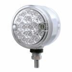 30 LED 3" Dual Function Reflector Double Face Light - Amber LED/Clear Lens