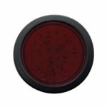 30 LED 4" Round Light Kit (Stop, Turn & Tail) - Red LED/Red Lens - Image 2