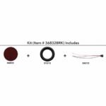 30 LED 4" Round Light Kit (Stop, Turn & Tail) - Red LED/Red Lens - Image 4