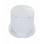 33mm X 1-7/8" Chrome Plastic Pointed Nut Covers - Push-On (10-Pack)