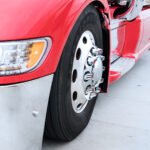 33mm X 2-3/4" Chrome Plastic Nut Covers With Flange - Push-On -Red Reflector (20-Pack) - Image 4