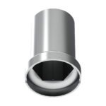 33mm X 3-3/16" Chrome Plastic Pointed Nut Covers With Flange - Push-On (60-Pack) - Image 4
