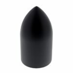 33mm X 3-7/8" Matte Black Bullet Nut Cover - Thread-On (Bulk)