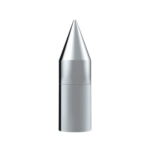 33mm X 7-1/8" Chrome Plastic Tall Spike Nut Cover - Thread-On (Bulk)