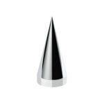 33mm x 4-1/2" Chrome Plastic X Spike Nut Covers - Thread-On (Box Of 10) - Image 2