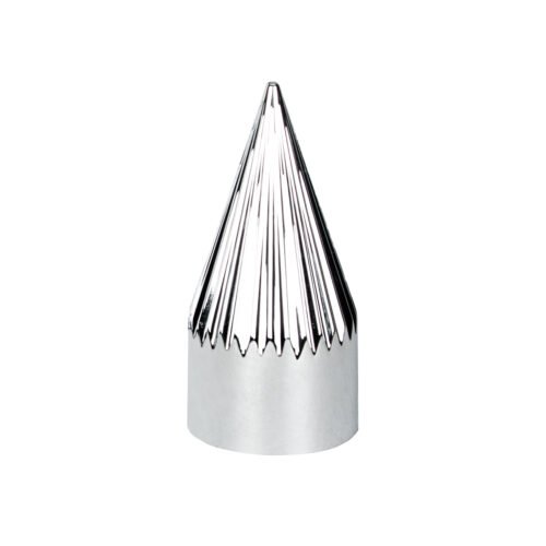 33mm x 4-3/8" Chrome Plastic Razor Nut Cover - Thread-On (Bulk)