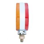 34 LED Single Stud Reflector Double Face Turn Signal Light - Amber & Red LED/Amber & Red Lens - Image 4