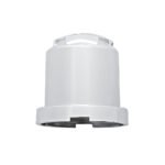 3/4" X 7/8" Chrome Plastic Iron Cross Nut Cover, Push-On Style (Bulk) - Image 2