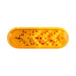 35 LED 6" Oval Sequential Turn Signal Light - Amber LED/Amber Lens - Image 3