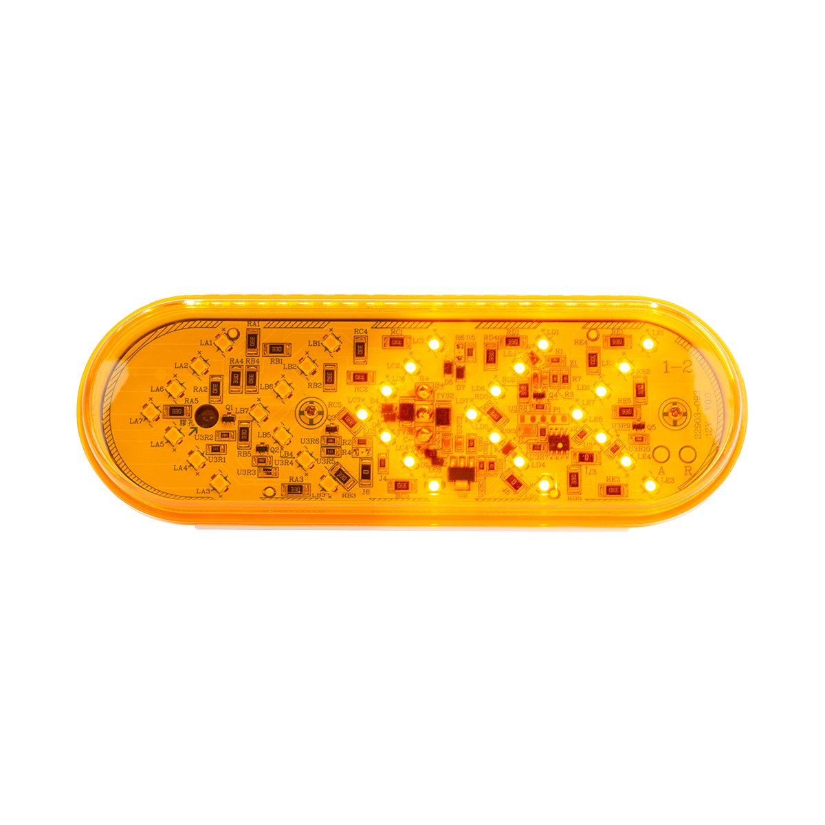 35-LED-6-Oval-Sequential-Turn-Signal-Light-Amber-LEDAmber-Lens-2 35 LED 6" Oval Sequential Turn Signal Light - Amber LED/Amber Lens - Image 3