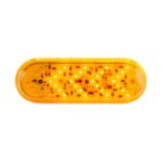 35 LED 6" Oval Sequential Turn Signal Light - Amber LED/Amber Lens - Image 4