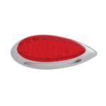 39 LED "Teardrop" Light With Plastic Bezel (Stop, Turn & Tail) - Red LED/Red Lens - Image 3