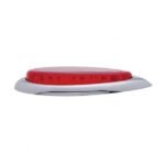 39 LED "Teardrop" Light With Plastic Bezel (Stop, Turn & Tail) - Red LED/Red Lens - Image 4