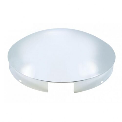 4 Even Notched Stainless Steel Dome Front Hubcap - 1" Lip