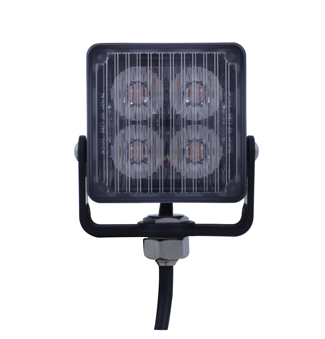 4-High-Power-LED-Square-Warning-Lighthead-White-LED-Bulk-3 4 High Power LED Square Warning Lighthead - White LED (Bulk) - Image 4