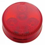 4 LED 2-1/2" Round Low Profile Light (Clearance/Marker) - Red LED/Red Lens (Bulk) - Image 2