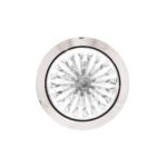 4 LED 3/4" Mini Watermelon Double Fury Light With Clear Lens (Clearance/Marker) - Amber & White LED - Image 11