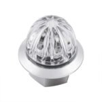 4 LED 3/4" Mini Watermelon Double Fury Light With Clear Lens (Clearance/Marker) - Amber & White LED - Image 4