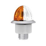 4 LED 3/4" Mini Watermelon Double Fury Light With Clear Lens (Clearance/Marker) - Amber & White LED - Image 5