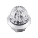 4 LED 3/4" Mini Watermelon Double Fury Light With Clear Lens (Clearance/Marker) - Red & Purple LED - Image 4