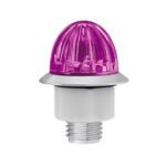 4 LED 3/4" Mini Watermelon Double Fury Light With Clear Lens (Clearance/Marker) - Red & Purple LED - Image 7