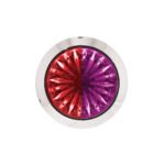 4 LED 3/4" Mini Watermelon Double Fury Light With Clear Lens (Clearance/Marker) - Red & Purple LED - Image 9