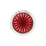 4 LED 3/4" Mini Watermelon Double Fury Light With Clear Lens (Clearance/Marker) - Red & Purple LED - Image 10