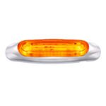 4 LED LIGHTTRACK Light (Clearance/Marker) - Amber LED/Amber Lens - Image 2