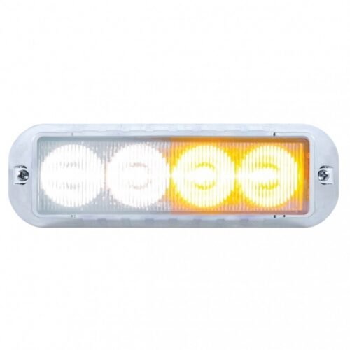 4 LED Warning Light - Amber LED/White LED