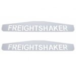 4" X 24" Chrome Freightshaker Bottom Mud Flap Plate - Welded Stud (Card of 2)