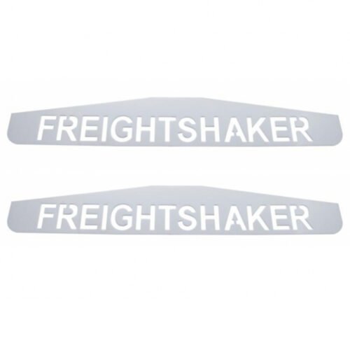 4" X 24" Chrome Freightshaker Bottom Mud Flap Plate - Welded Stud (Card of 2)