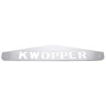 4" X 24" Chrome Kwopper Bottom Mud Flap Plate - Bolt Thru