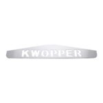 4" X 24" Chrome Kwopper Bottom Mud Flap Plate - Welded Stud