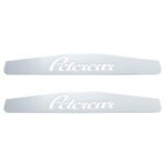 4" X 24" Chrome Petercar Bottom Mud Flap Plate - Welded Stud (Card of 2)