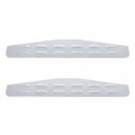 4" X 24" Louvered Bottom Mud Flap Plate - Welded Stud (Card of 2)