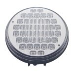 40 LED 4" Round Light (Stop, Turn & Tail) - Red LED/Clear Lens - Image 2