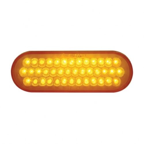 40 LED Oval Turn Signal Light - Amber LED/Amber Lens (Bulk)