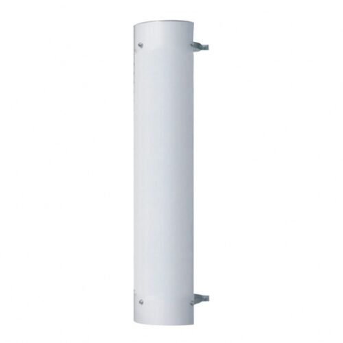 48" Tall 180 Degree Stainless Exhaust Muffler Shield For 7" Diameter Exhaust - Plain
