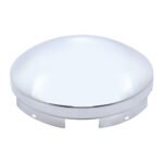 5 Even Notched Chrome Dome Front Hubcap - 3/4" Side Wall