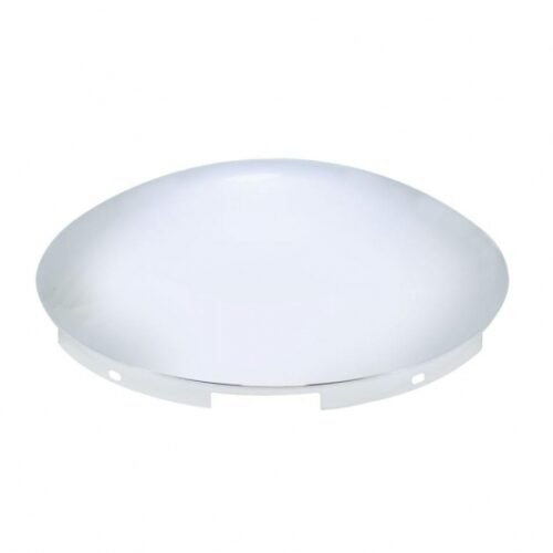 5 Even Notched Stainless Steel Dome Front Hubcap - 7/16" Lip