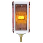 52 LED Double Stud Double Face Turn Signal Light (Passenger) - Amber & Red LED/Clear Lens - Image 5