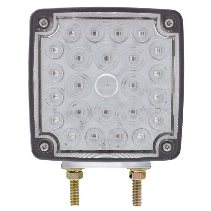 52-LED-Double-Stud-Double-Face-Turn-Signal-Light-Passenger-Amber-Red-LEDClear-Lens-7 52 LED Double Stud Double Face Turn Signal Light (Passenger) - Amber & Red LED/Clear Lens - Image 8