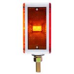 52 LED Single Stud Double Face Turn Signal Light (Driver) - Amber & Red LED/Amber & Red Lens - Image 5