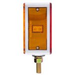52 LED Single Stud Double Face Turn Signal Light (Driver) - Amber & Red LED/Amber & Red Lens - Image 6
