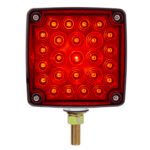 52 LED Single Stud Double Face Turn Signal Light (Driver) - Amber & Red LED/Amber & Red Lens - Image 7
