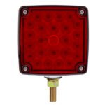 52 LED Single Stud Double Face Turn Signal Light (Driver) - Amber & Red LED/Amber & Red Lens - Image 8